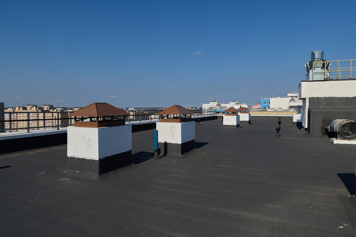 Beautiful roof with blue sky